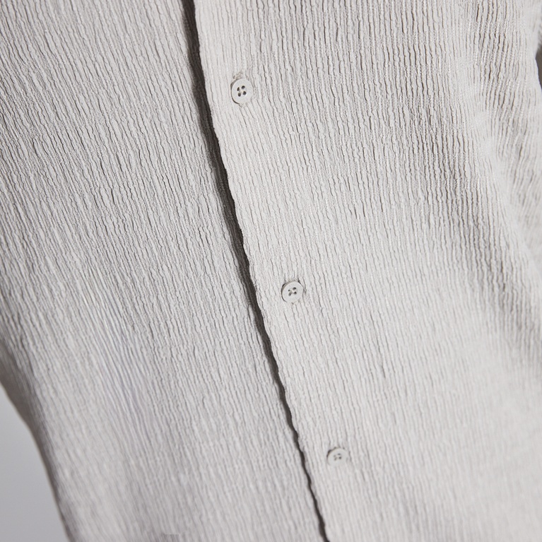 Short sleeve shirt "Steven Structure" Beige
